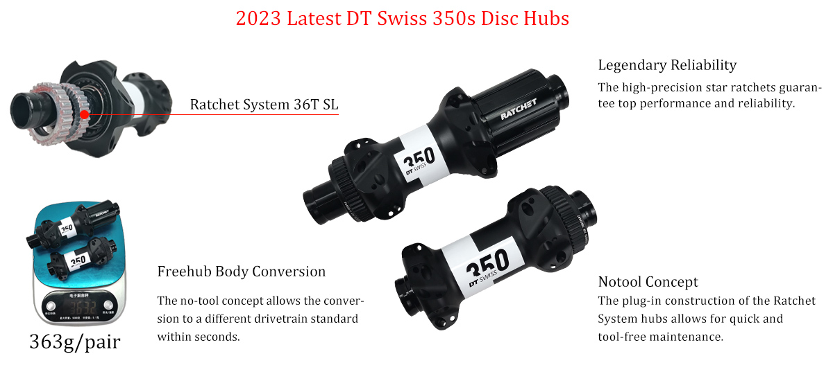 Nejnovější specifikace nábojů DT Swiss 350