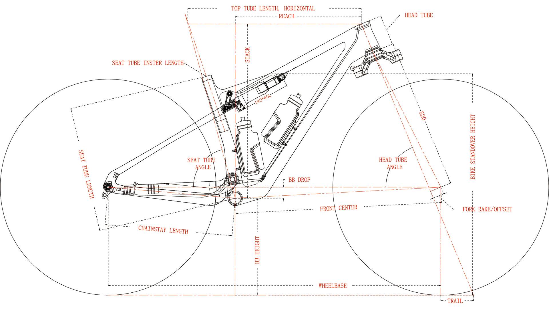 Celoodpružený karbonový rám LightCarbon 29er Light XC s geometrií LCFS980