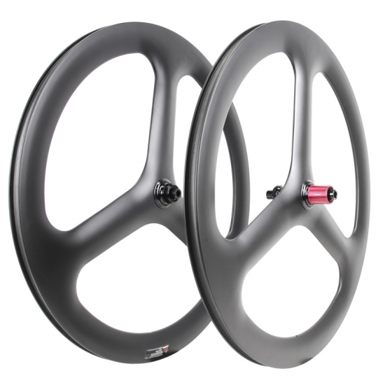 carbon tri spoke wheels